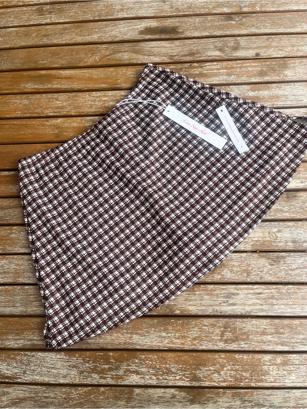 NWT Lisa Says Gah Darcy Skort in cocoa plaid - Picture 5 of 5